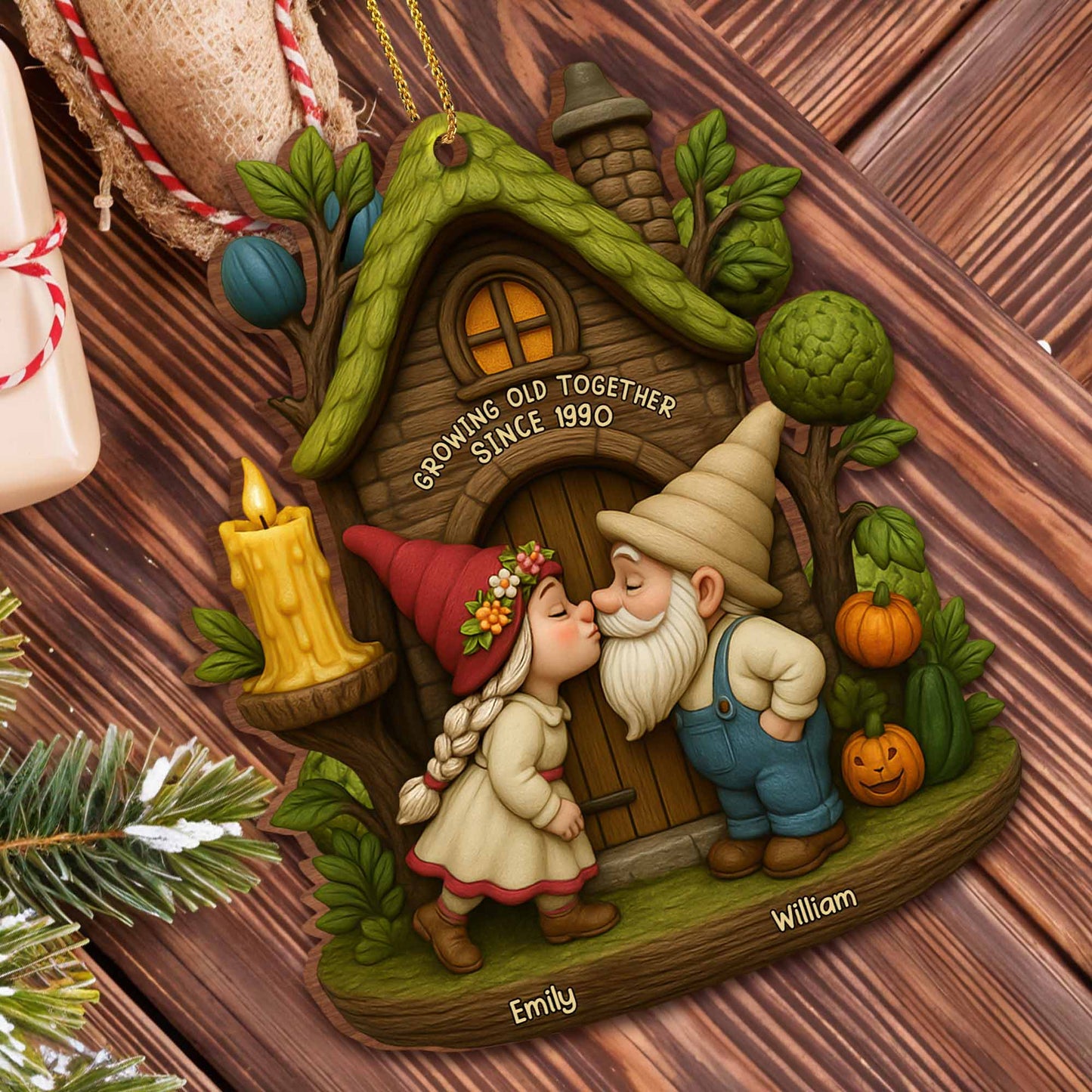 Growing Old Together Gnomes In Tree House