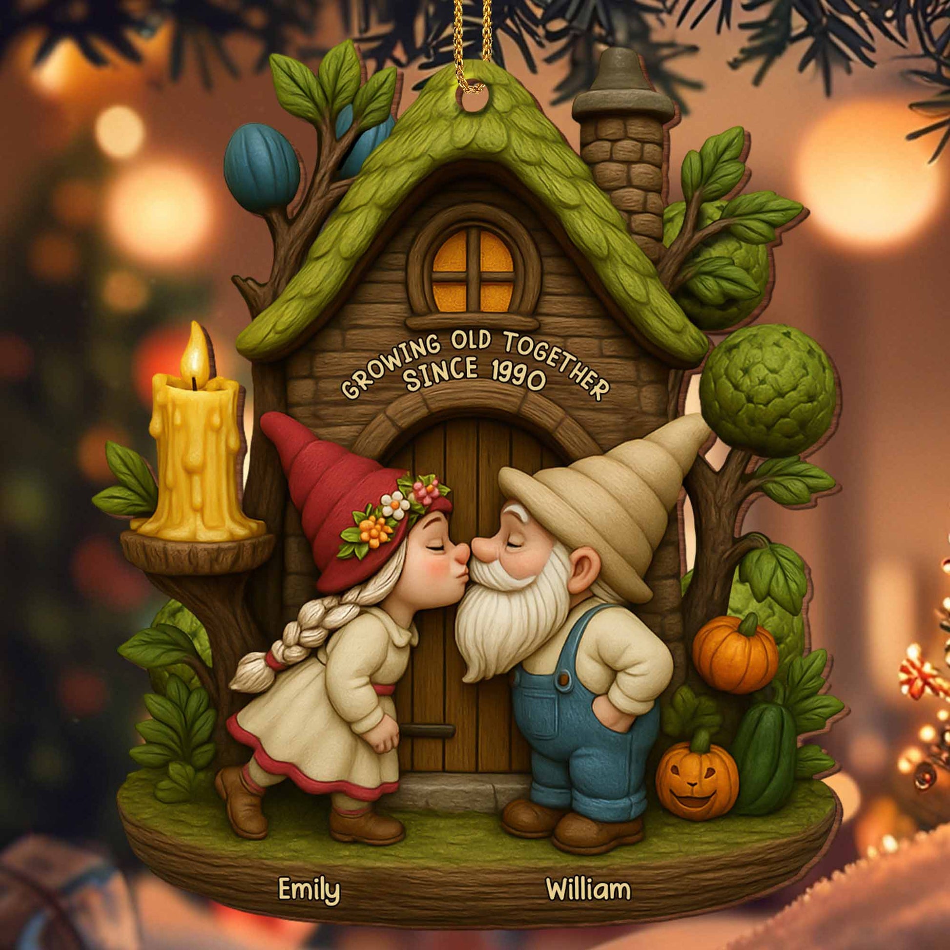 Growing Old Together Gnomes In Tree House