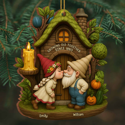 Growing Old Together Gnomes In Tree House