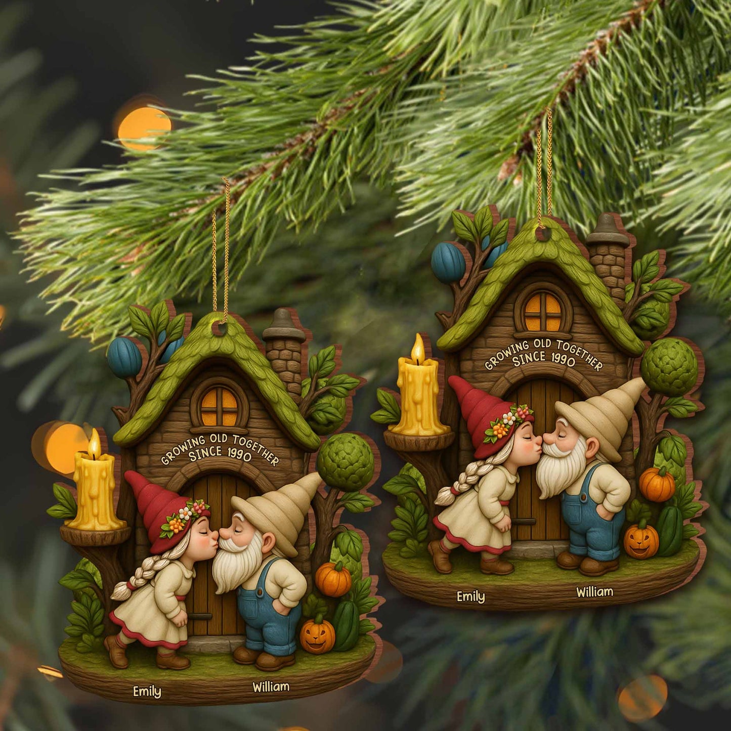 Growing Old Together Gnomes In Tree House