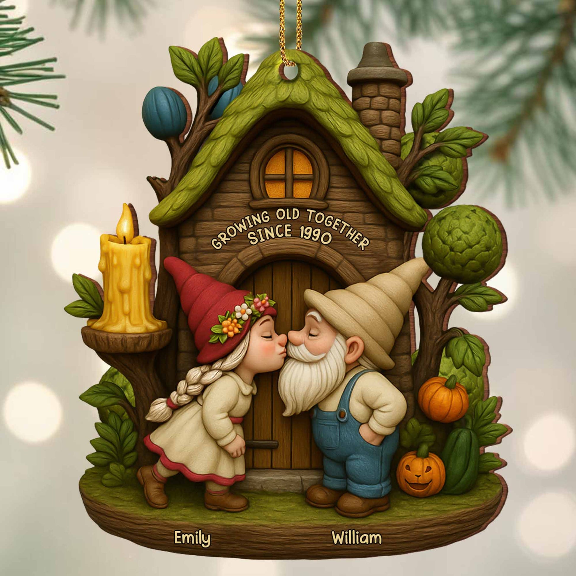 Growing Old Together Gnomes In Tree House