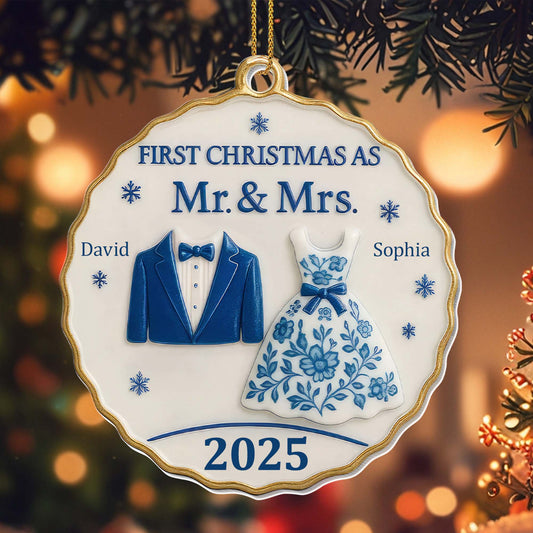 First Christmas As Mr. & Mrs., Suit And Dress Design