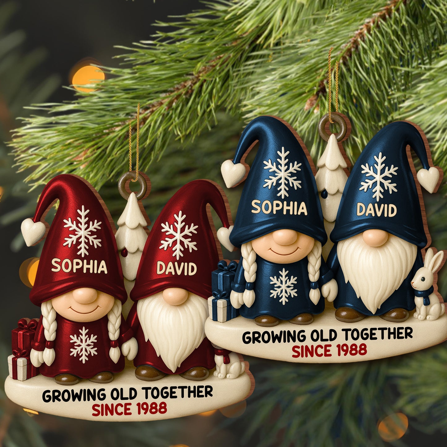 Growing Old Together With Gnomes And Snowflakes