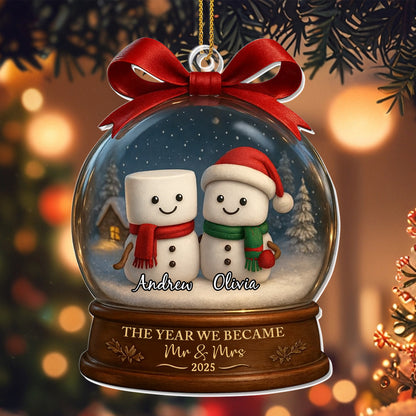 The Year We Became Mr & Mrs With Marshmallow Figures