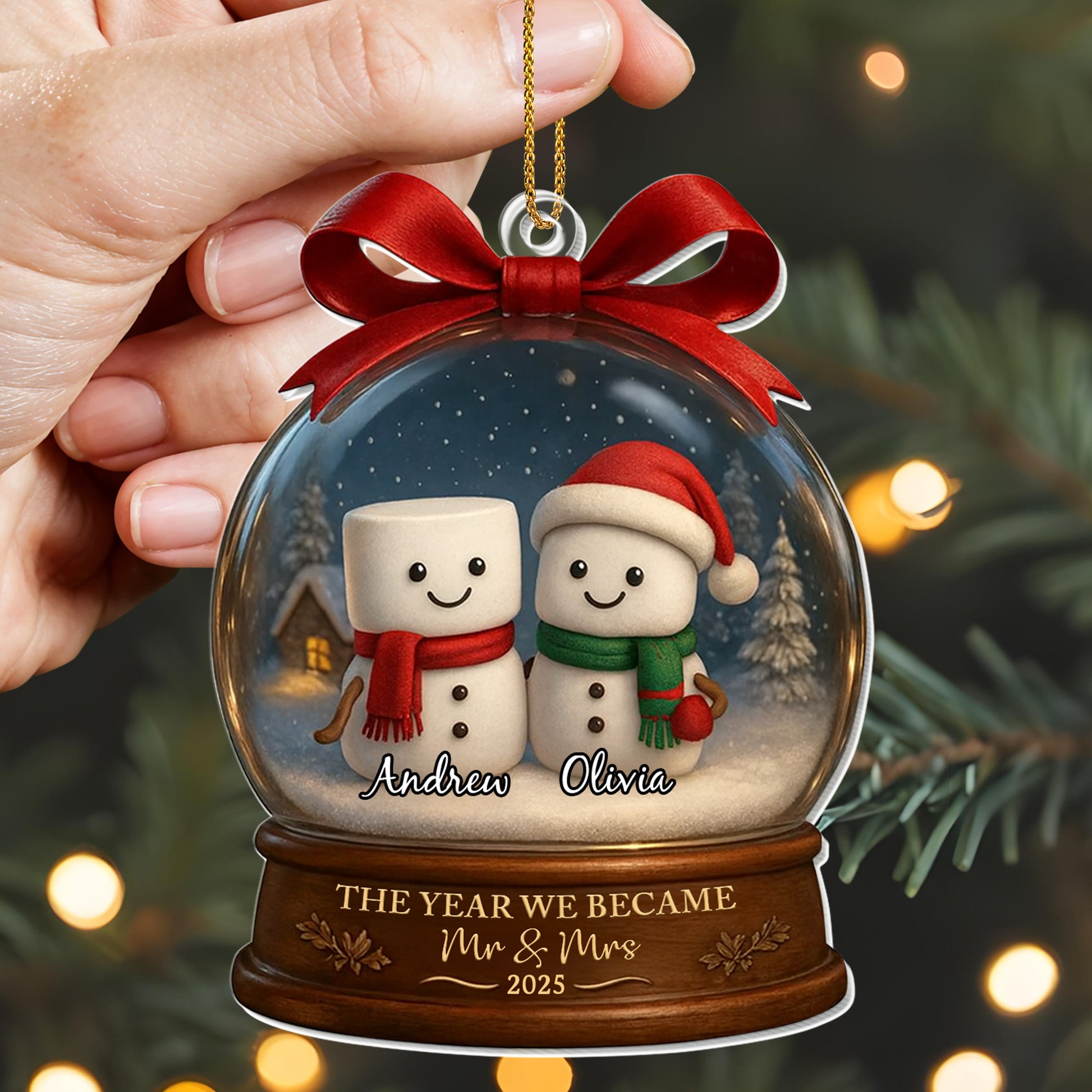 The Year We Became Mr & Mrs With Marshmallow Figures