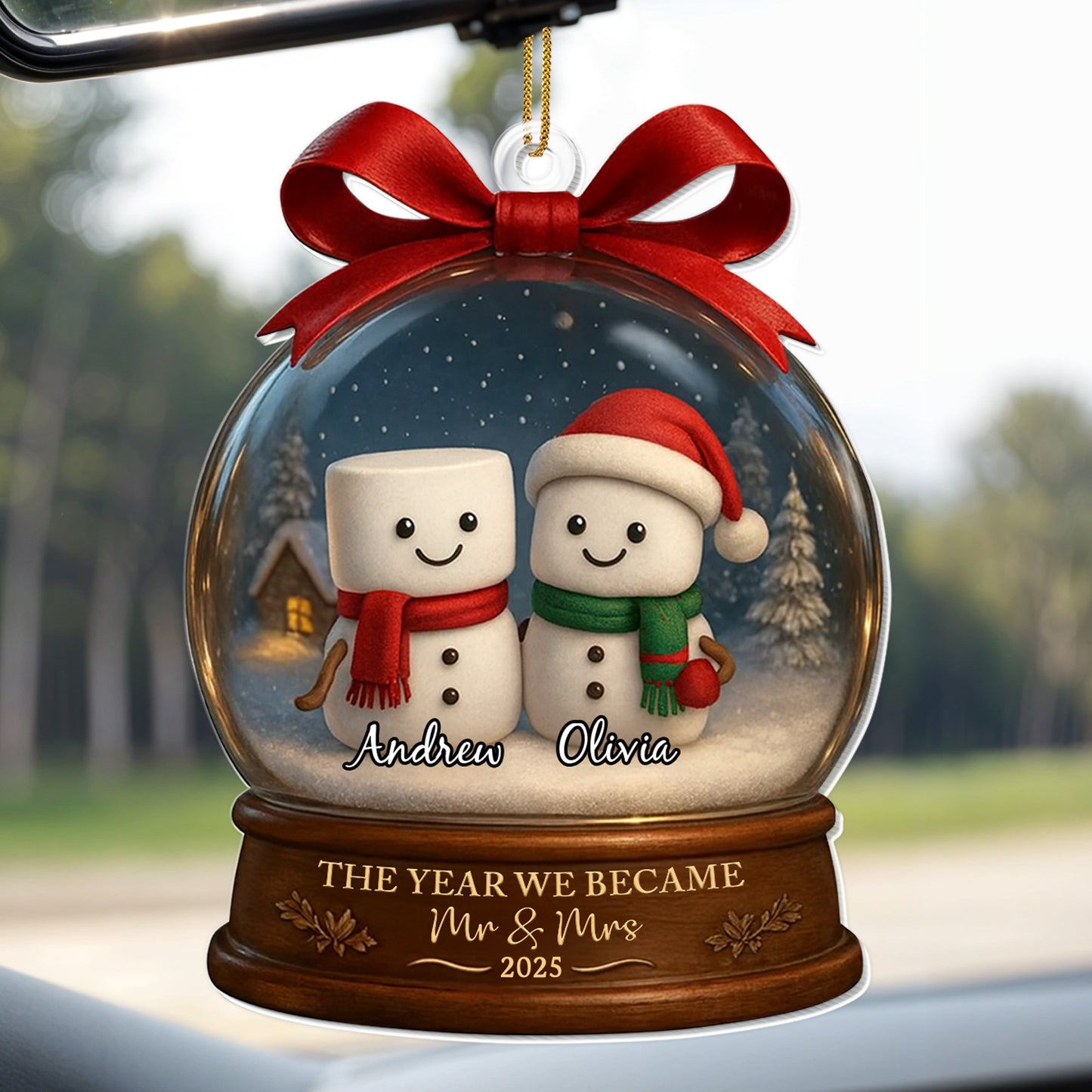 The Year We Became Mr & Mrs With Marshmallow Figures