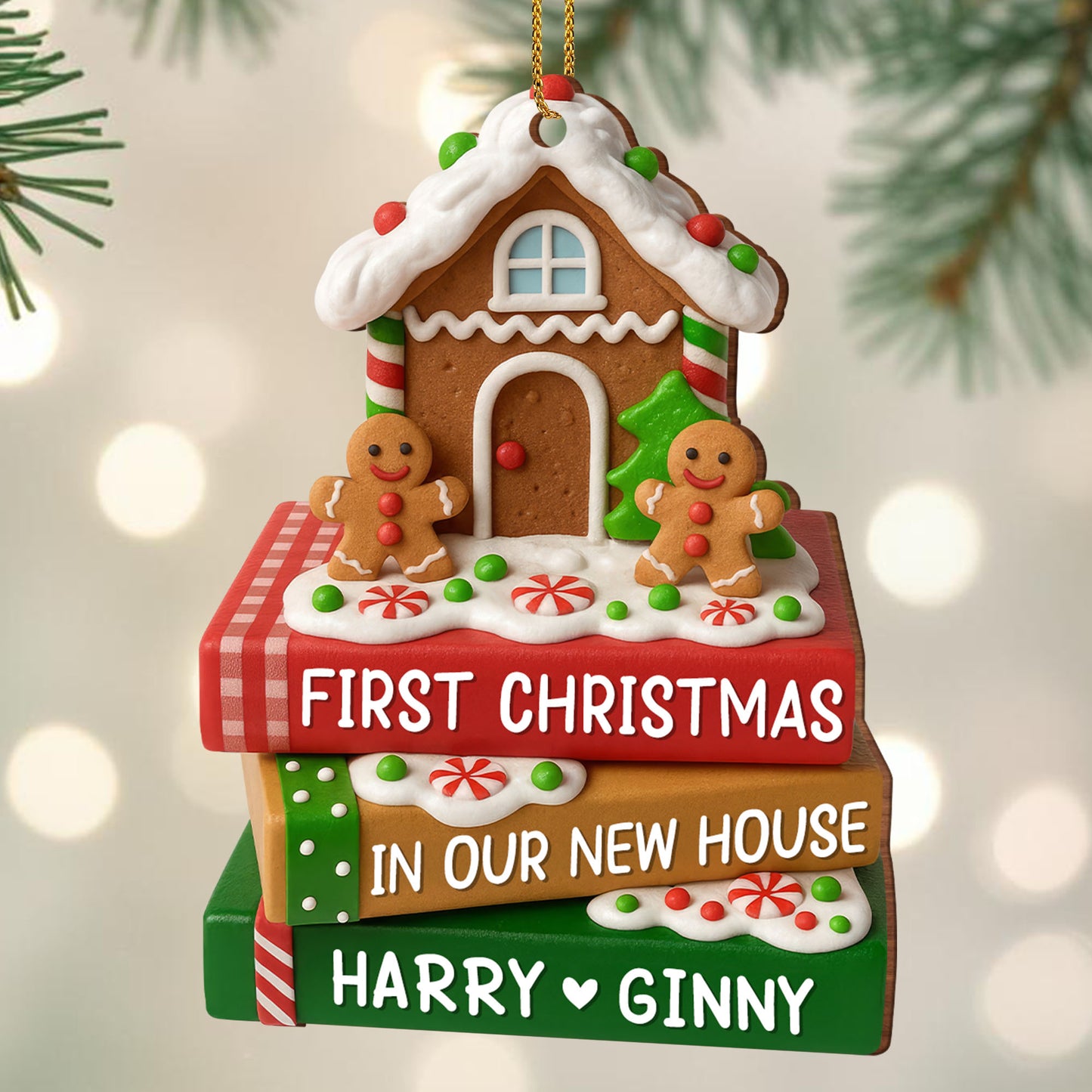 First Christmas In Our New House With Gingerbread And Candies