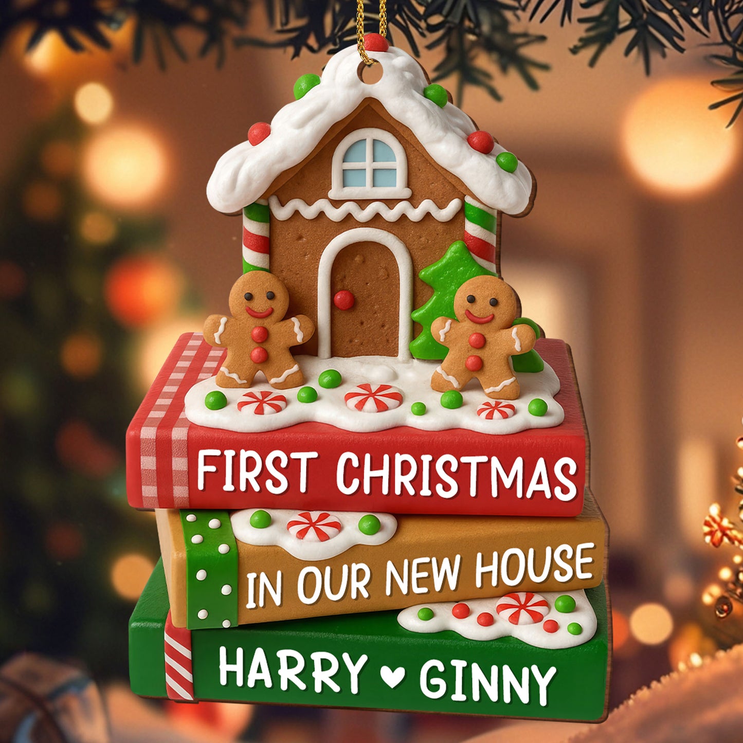 First Christmas In Our New House With Gingerbread And Candies