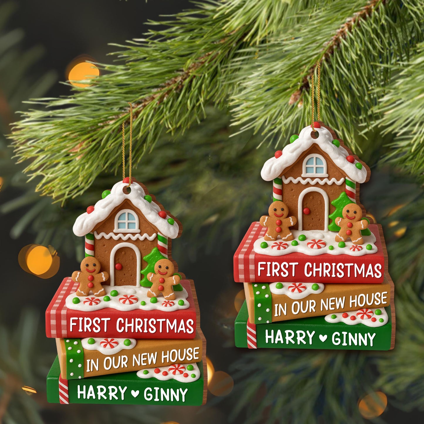 First Christmas In Our New House With Gingerbread And Candies