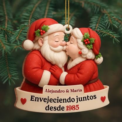 Envejeciendo Juntos, Santa Claus Figures And Hearts