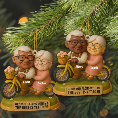 Grow Old Along With Me, Elderly Couple On Motorcycle