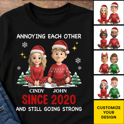 Annoying Each Other Since [Year], Christmas Couples Design