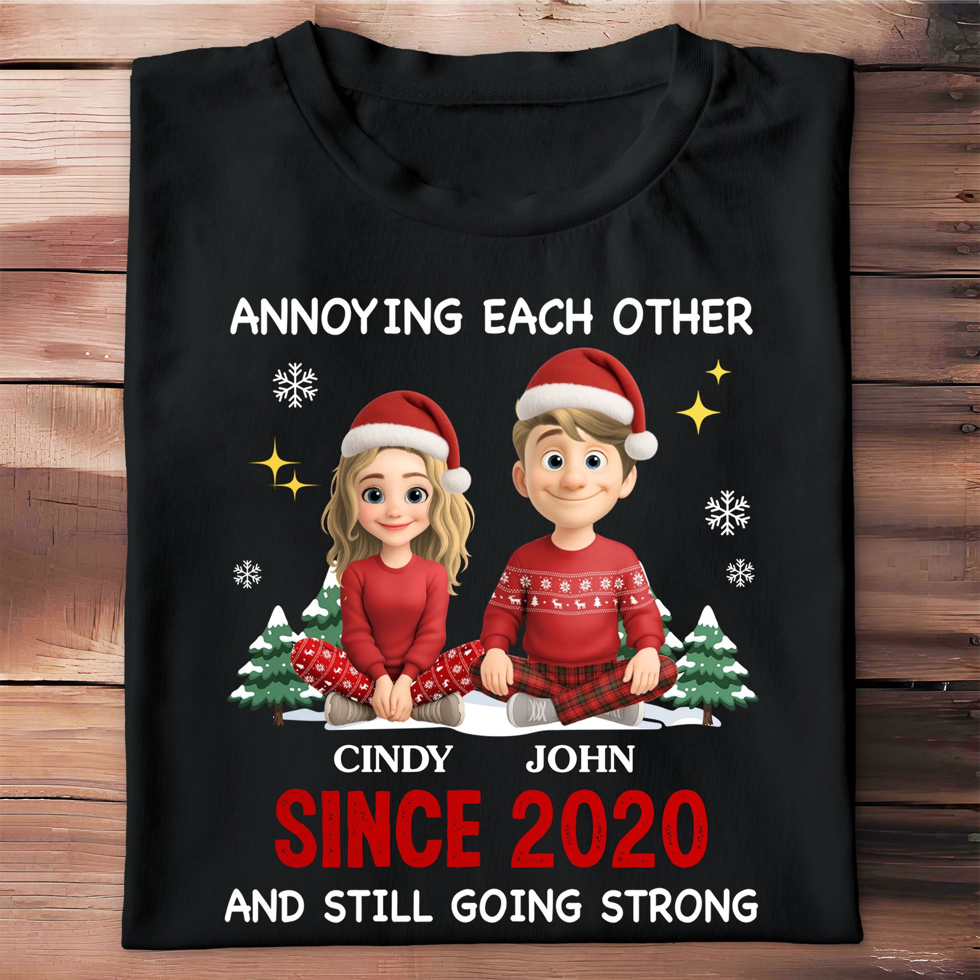 Annoying Each Other Since [Year], Christmas Couples Design
