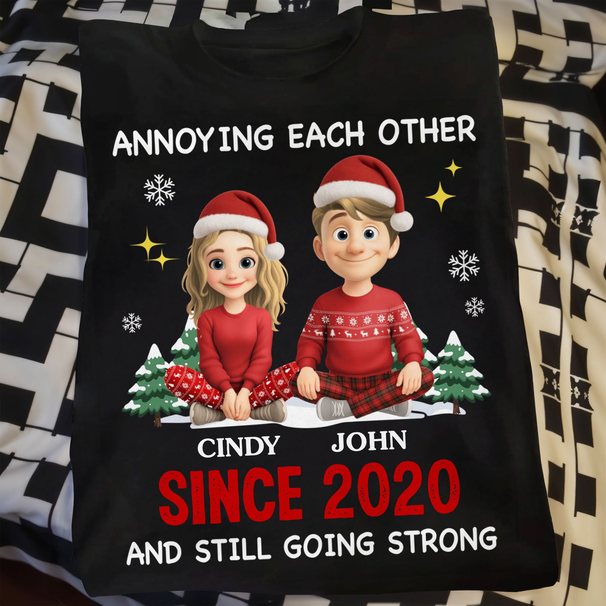 Annoying Each Other Since [Year], Christmas Couples Design