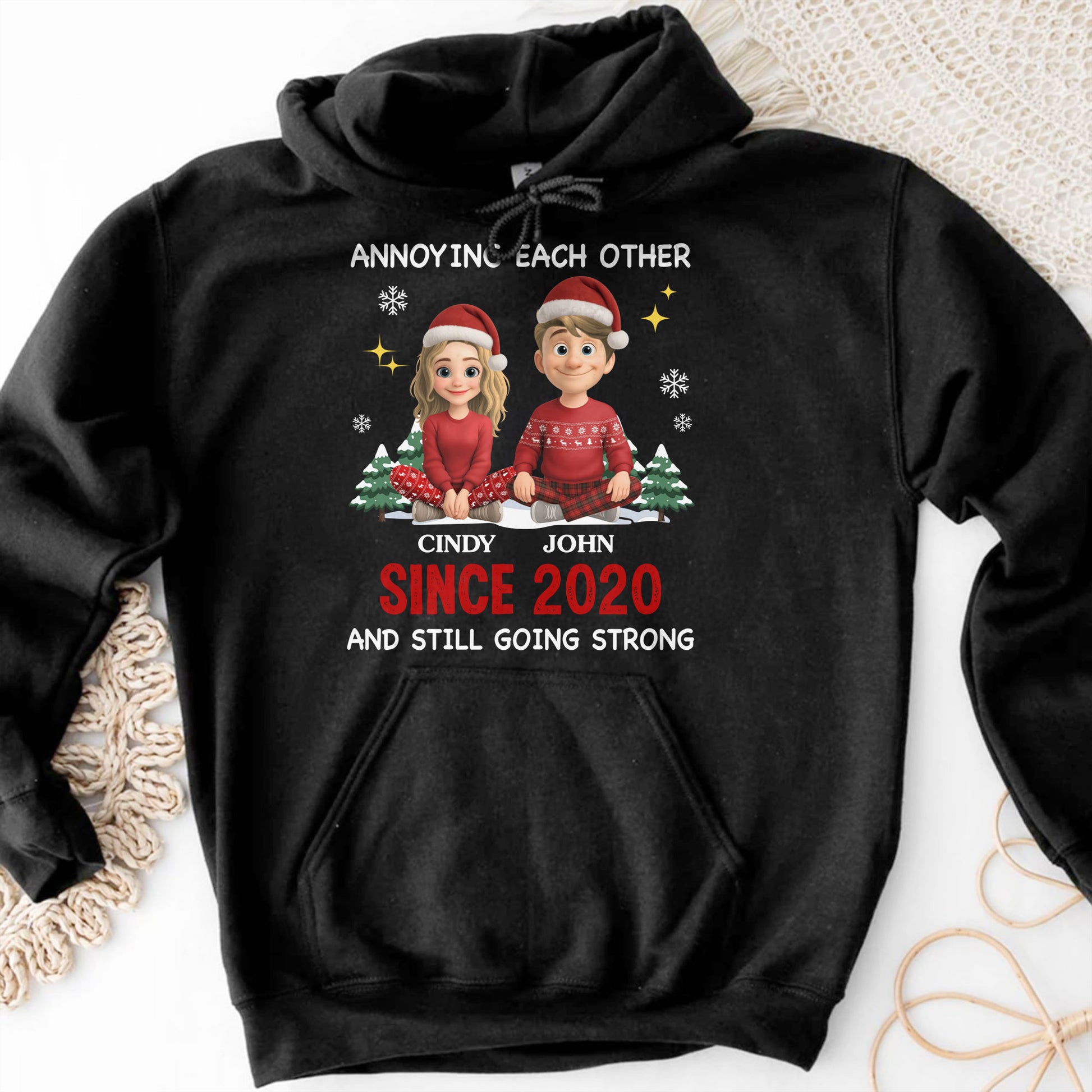Annoying Each Other Since [Year], Christmas Couples Design