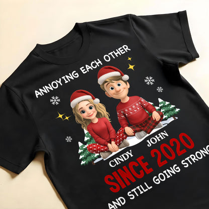 Annoying Each Other Since [Year], Christmas Couples Design
