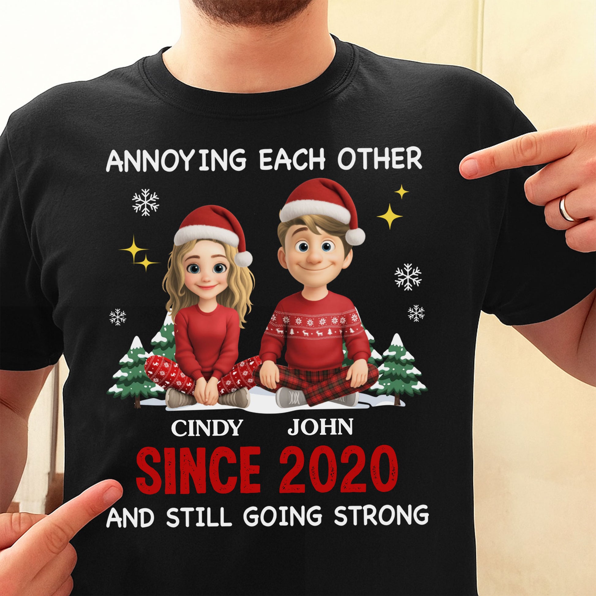 Annoying Each Other Since [Year], Christmas Couples Design