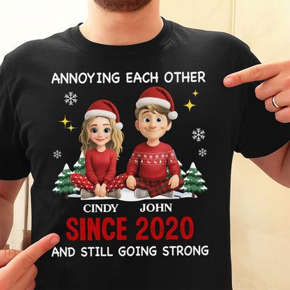 Annoying Each Other Since [Year], Christmas Couples Design