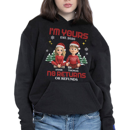 I'm Yours No Returns Or Refunds, Christmas Trees Santa Hats