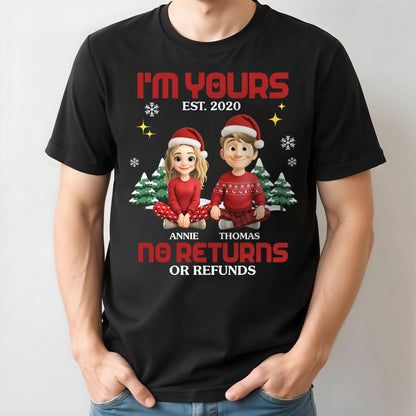 I'm Yours No Returns Or Refunds, Christmas Trees Santa Hats