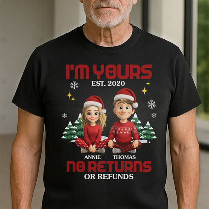 I'm Yours No Returns Or Refunds, Christmas Trees Santa Hats