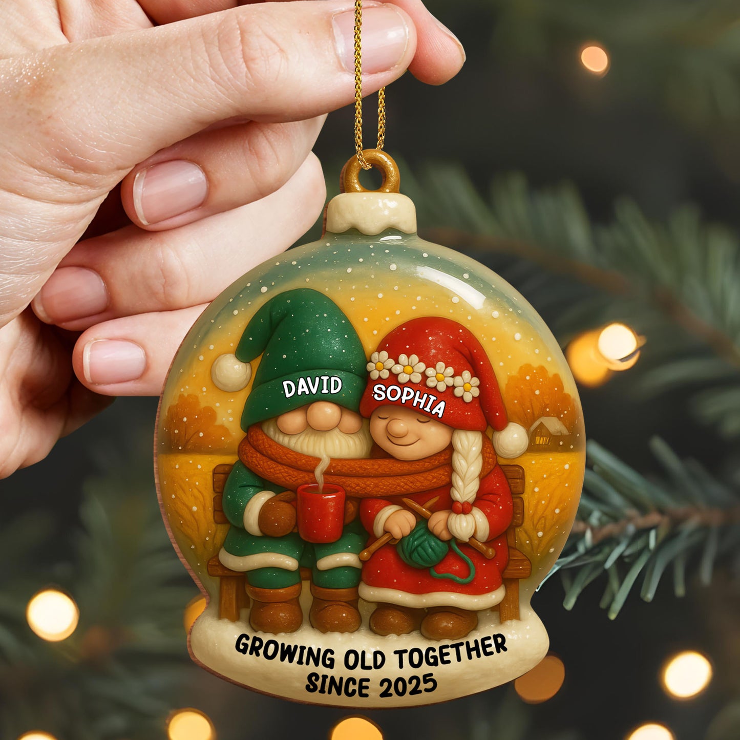 Growing Old Together With Santa Hats