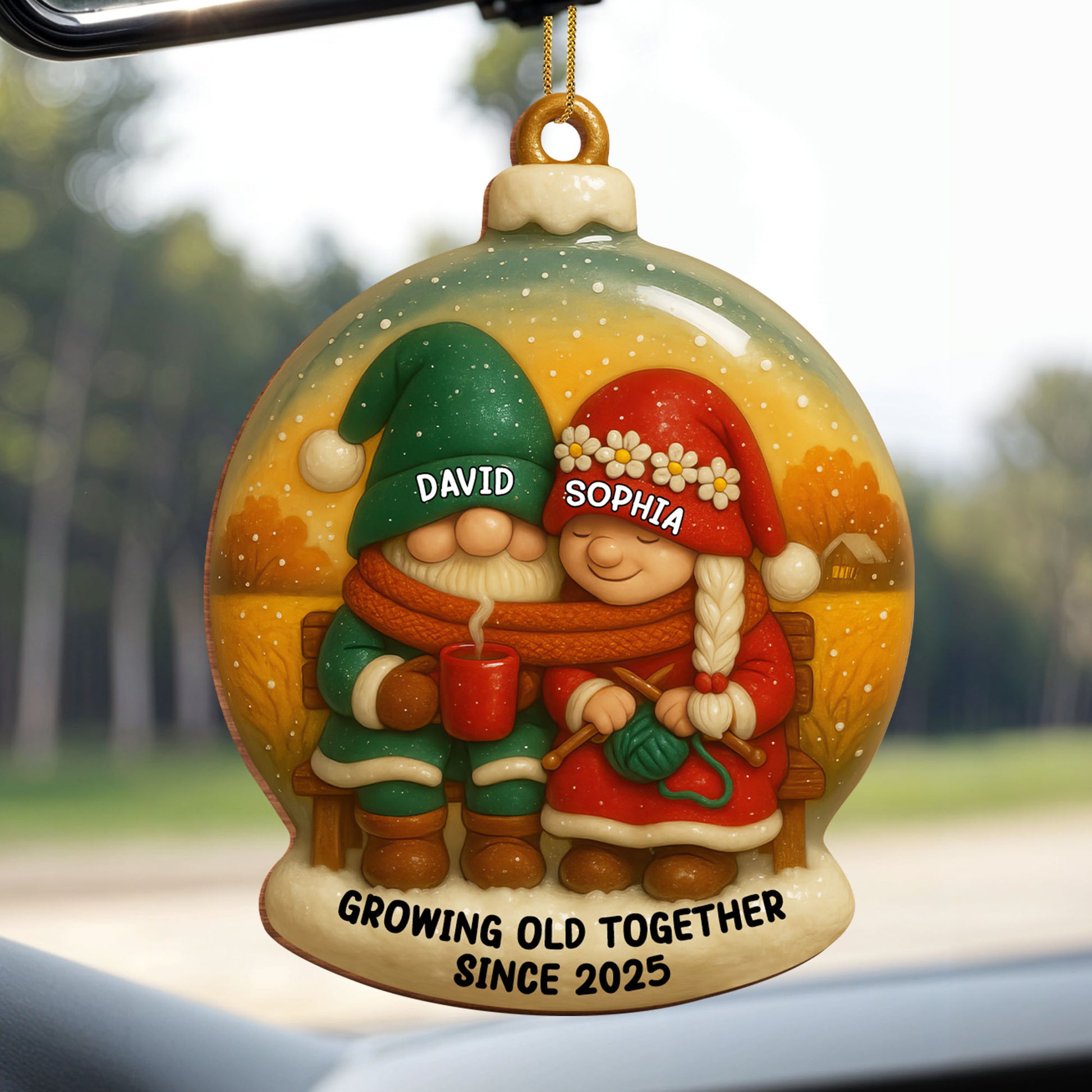 Growing Old Together With Santa Hats