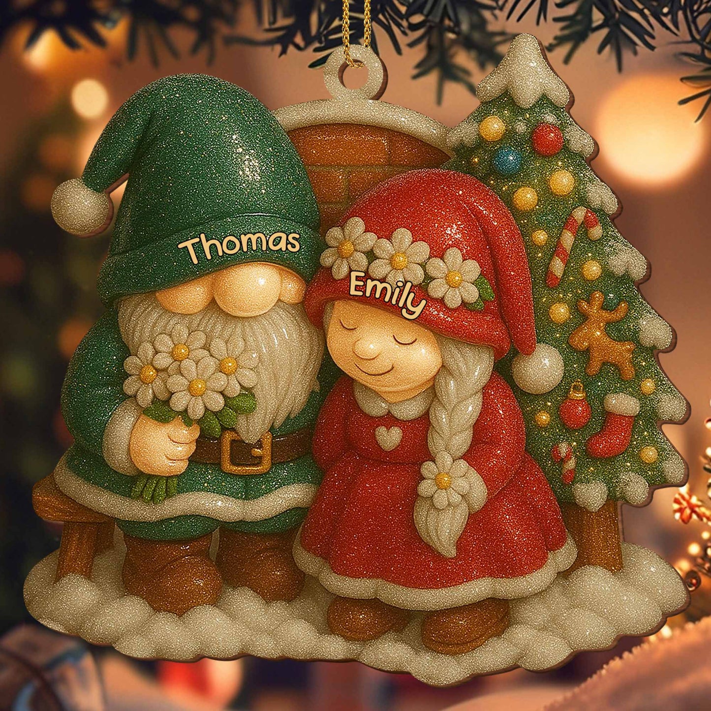 Cherish The Joyful Moments, Santa Claus and Christmas Tree