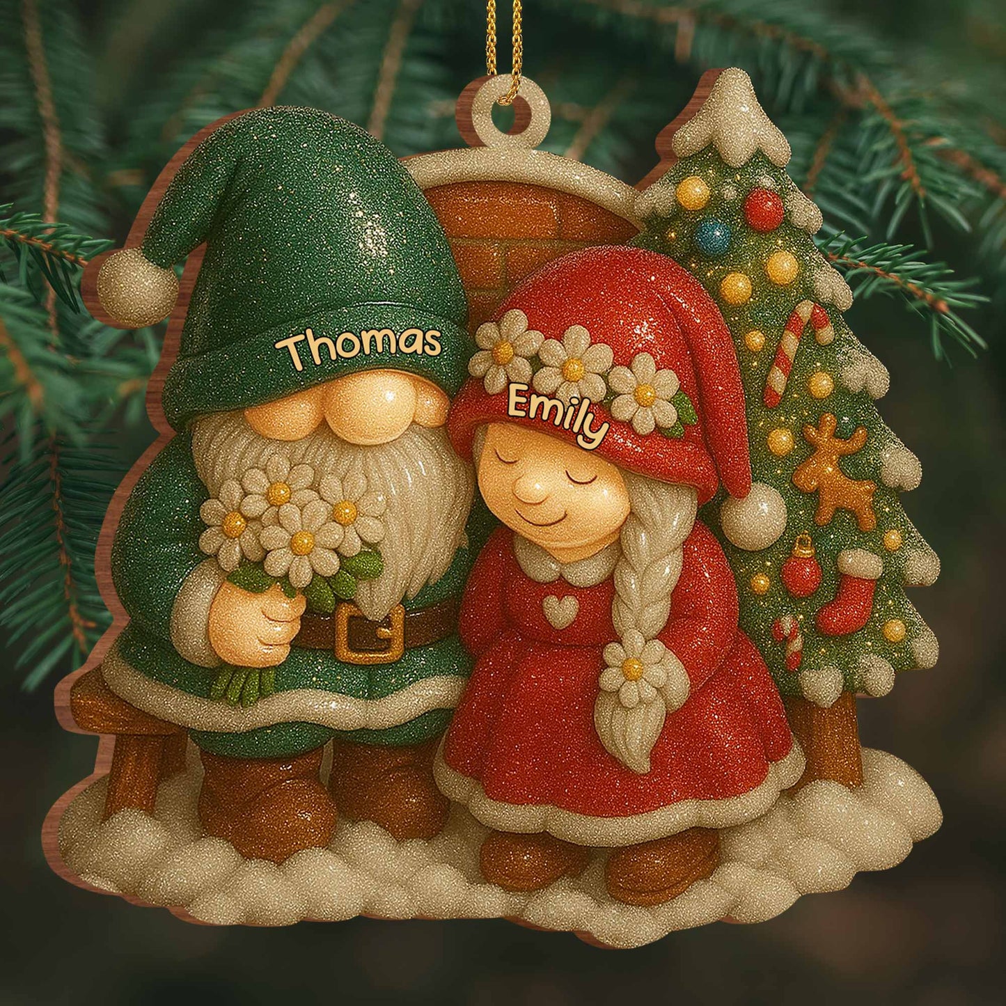 Cherish The Joyful Moments, Santa Claus and Christmas Tree