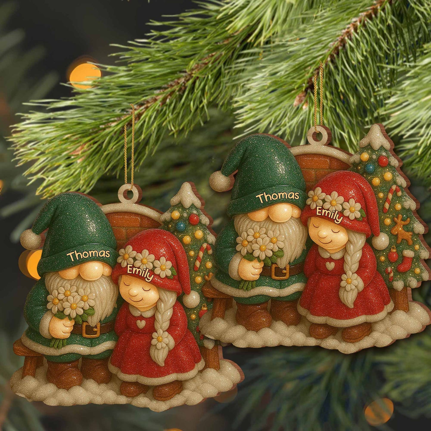 Cherish The Joyful Moments, Santa Claus and Christmas Tree