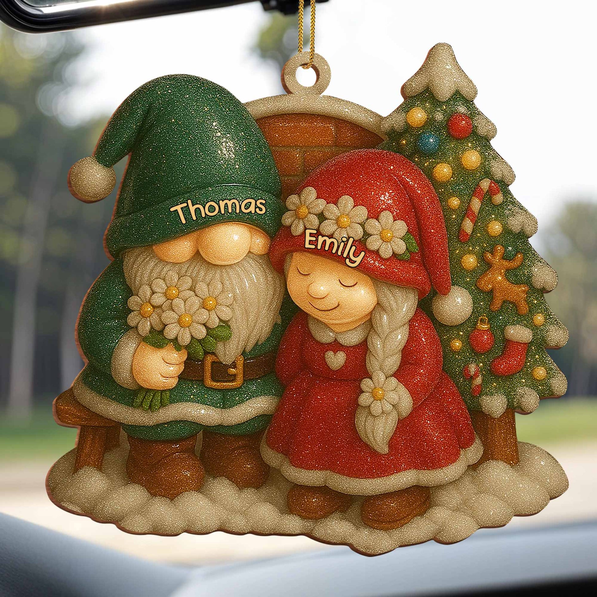 Cherish The Joyful Moments, Santa Claus and Christmas Tree