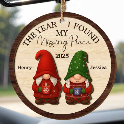 The Year I Found My Missing Piece Gnomes Ornament