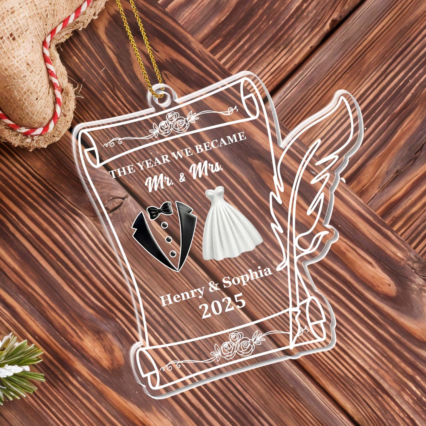 The Year We Became Mr And Mrs, Wings And Wedding Attire