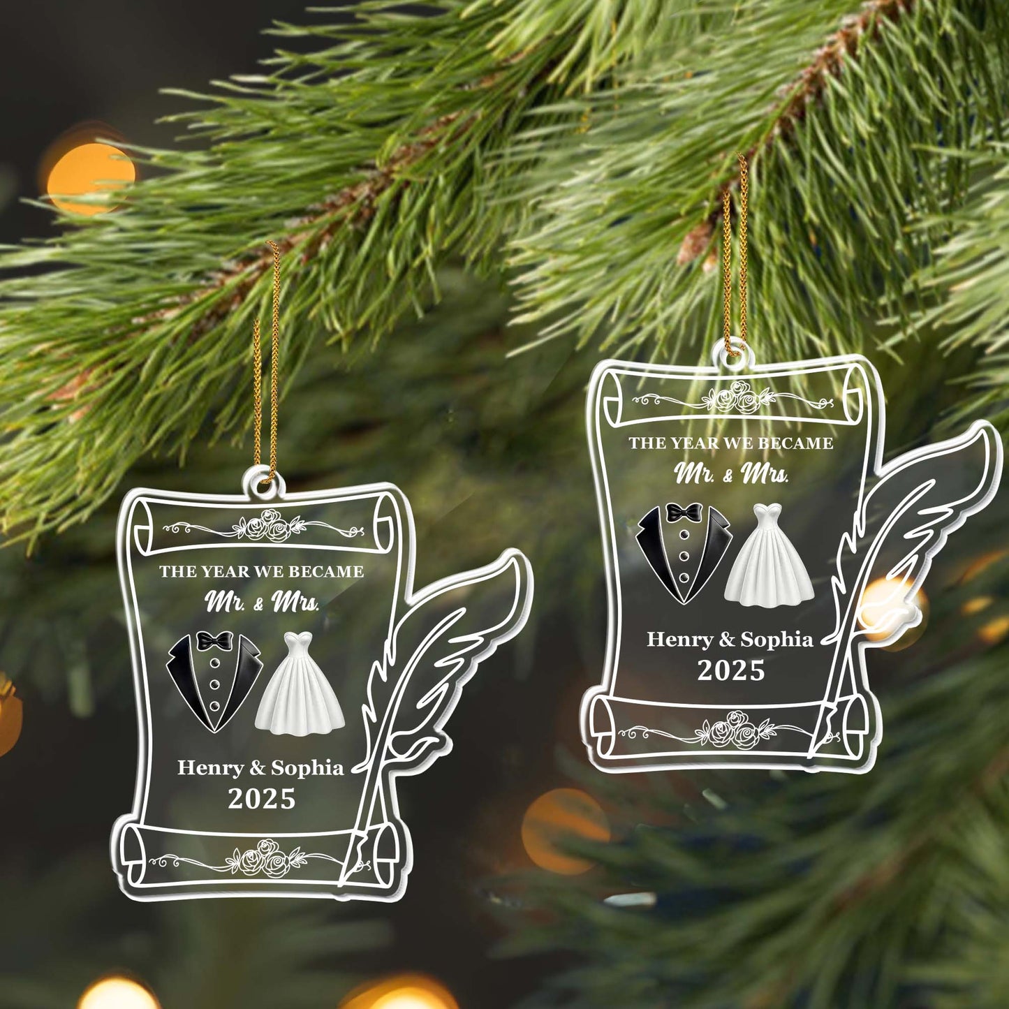 The Year We Became Mr And Mrs, Wings And Wedding Attire