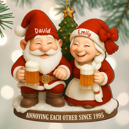 Annoying Each Other Since, Santa Claus With Beer Mugs