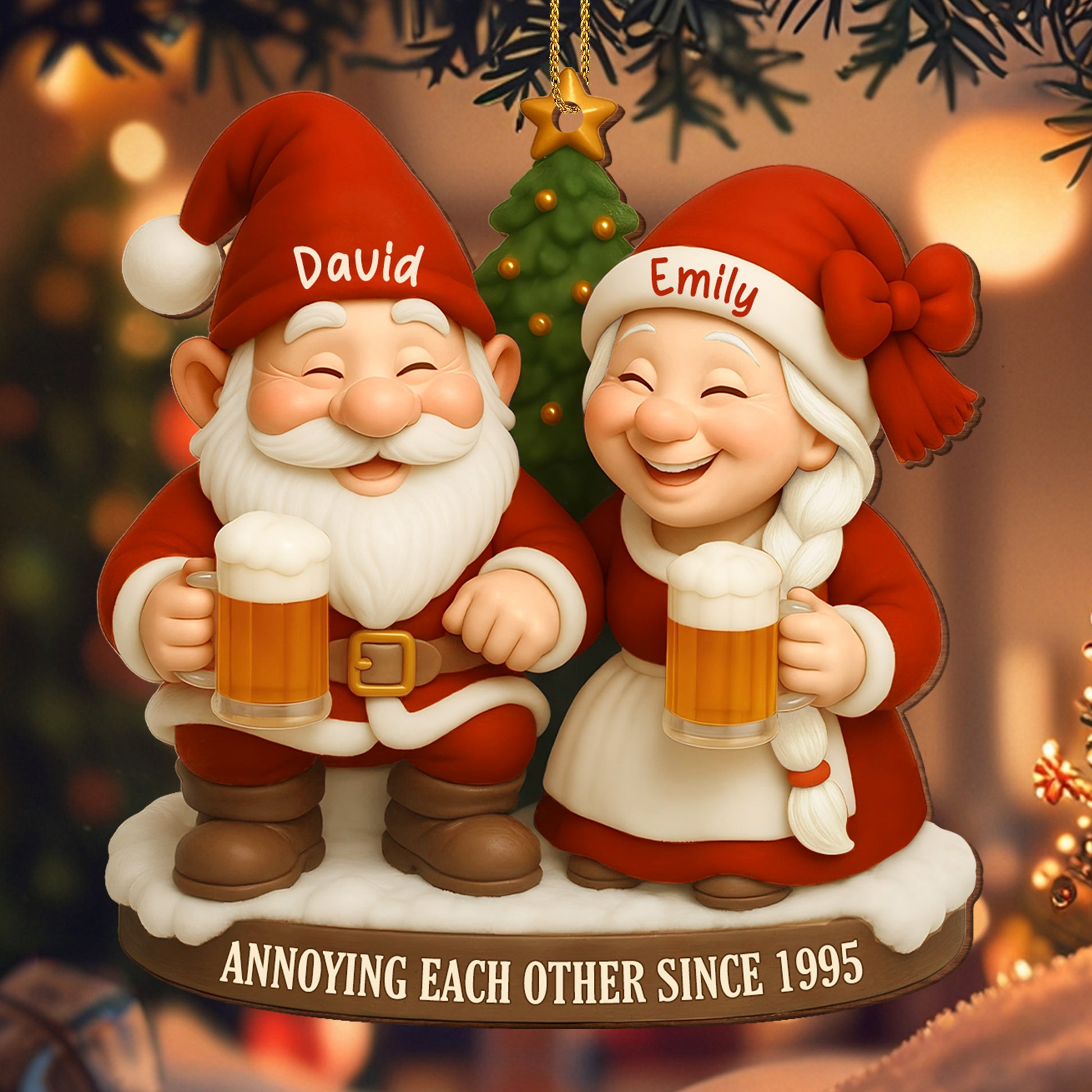 Annoying Each Other Since, Santa Claus With Beer Mugs