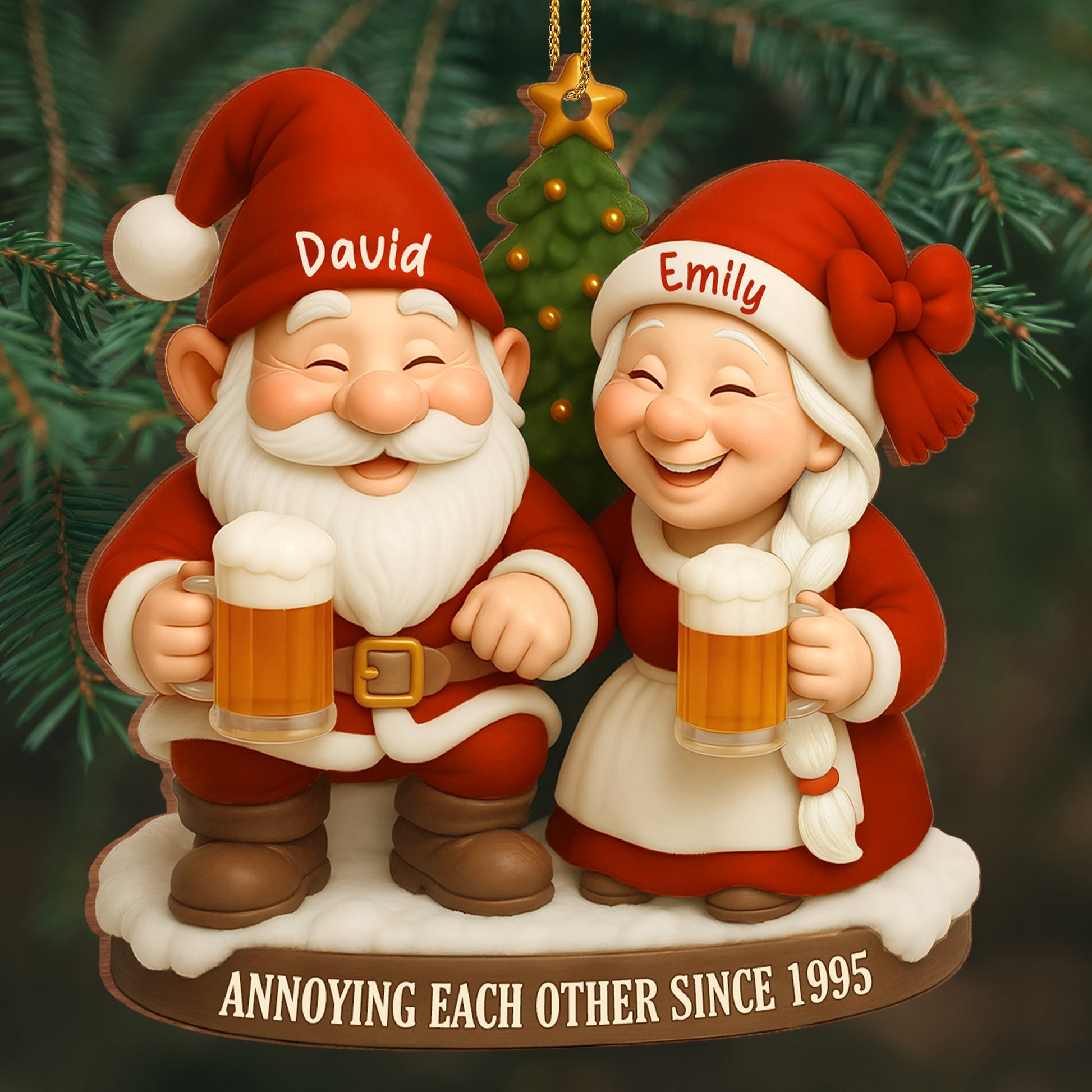 Annoying Each Other Since, Santa Claus With Beer Mugs