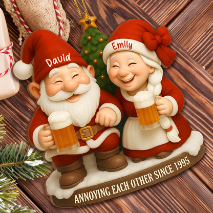 Annoying Each Other Since, Santa Claus With Beer Mugs