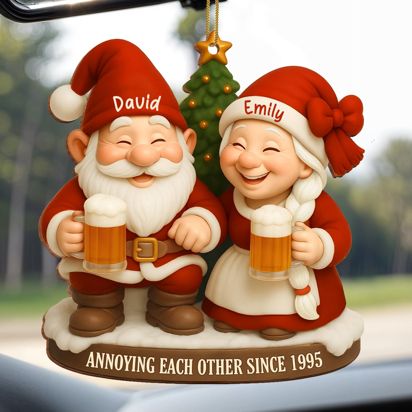 Annoying Each Other Since, Santa Claus With Beer Mugs