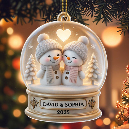 Create A Heartwarming Memory With This Lovely Snowman Couple
