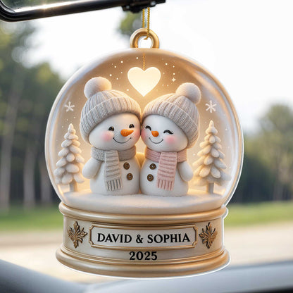 Create A Heartwarming Memory With This Lovely Snowman Couple