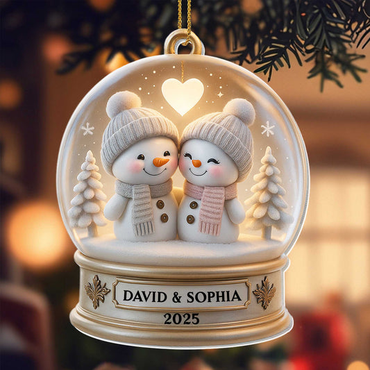 Create A Heartwarming Memory With This Lovely Snowman Couple