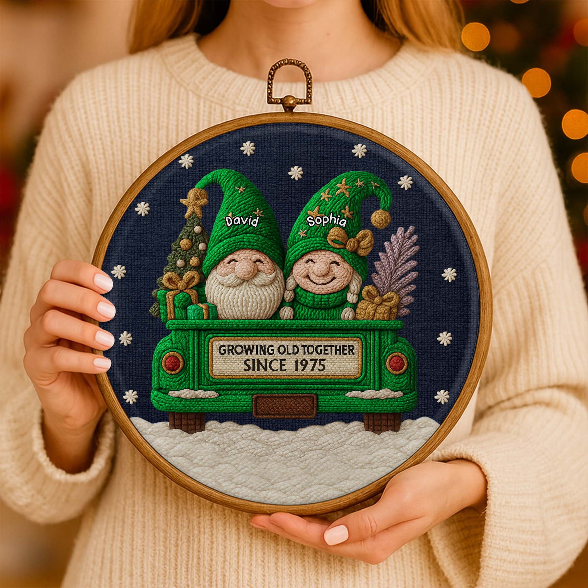 Growing Old Together, Gnomes And Christmas Tree