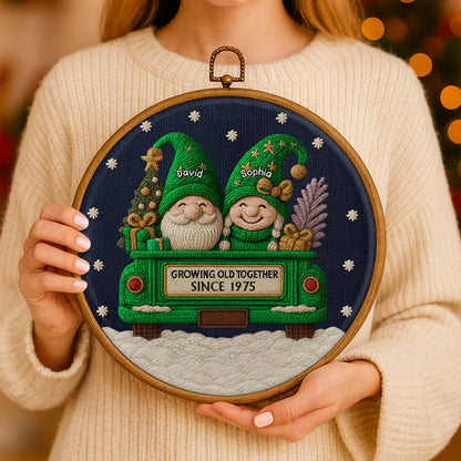 Growing Old Together, Gnomes And Christmas Tree