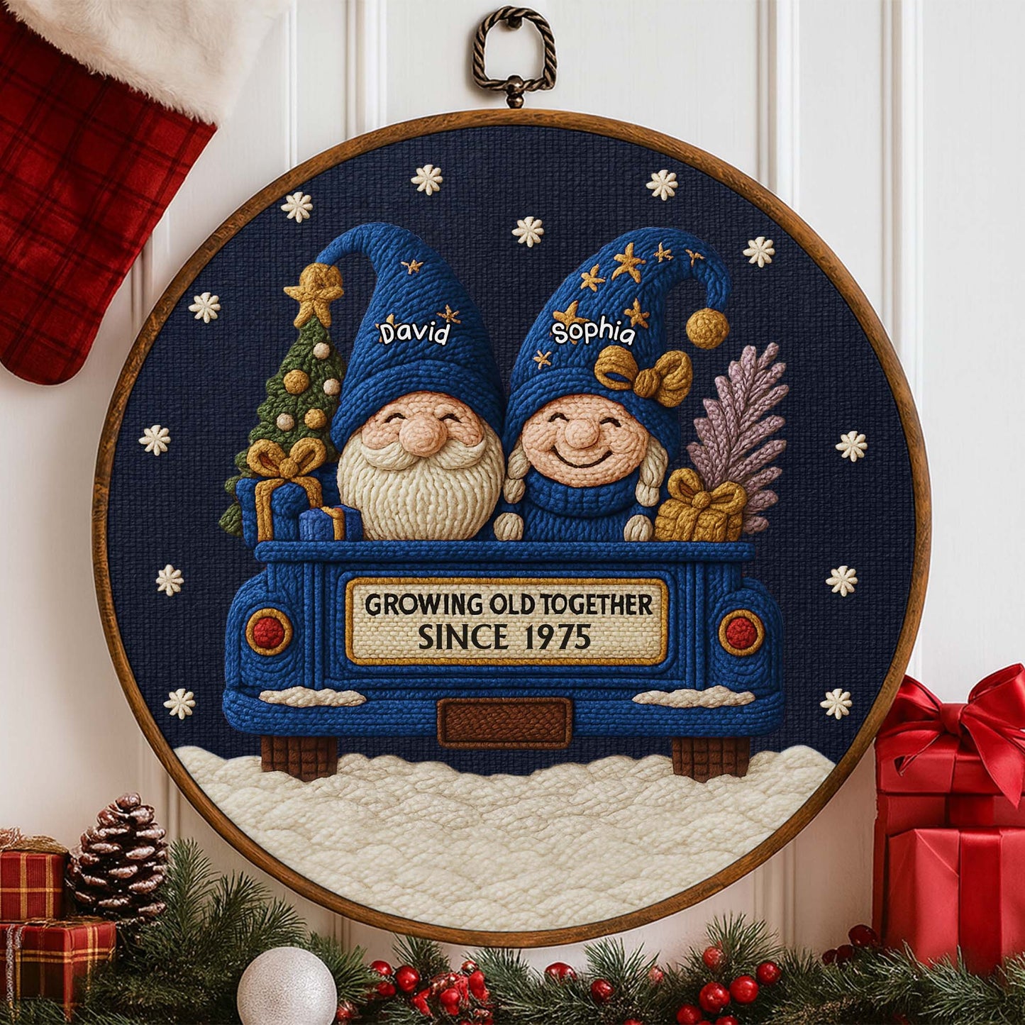 Growing Old Together, Gnomes And Christmas Tree