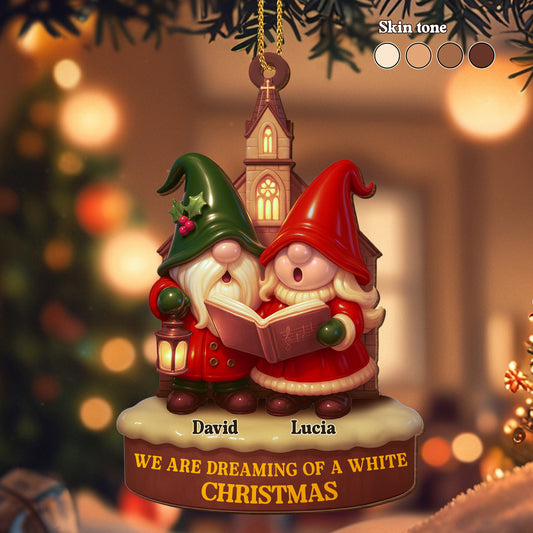 We Are Dreaming Of A White Christmas, Gnomes and Holly Berries