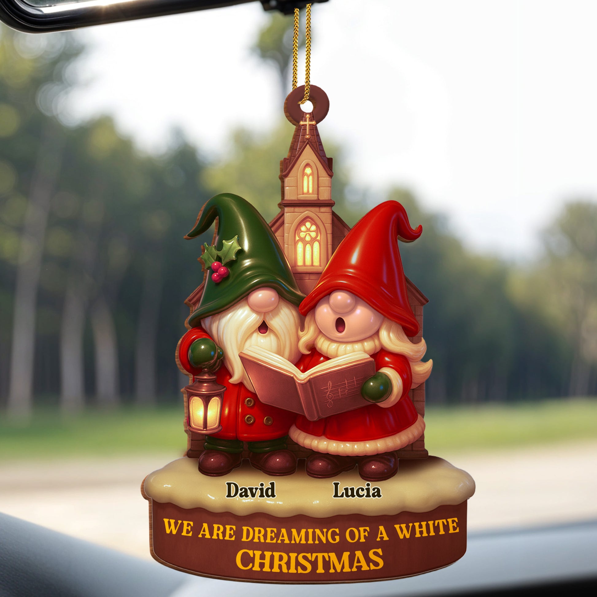 We Are Dreaming Of A White Christmas, Gnomes and Holly Berries