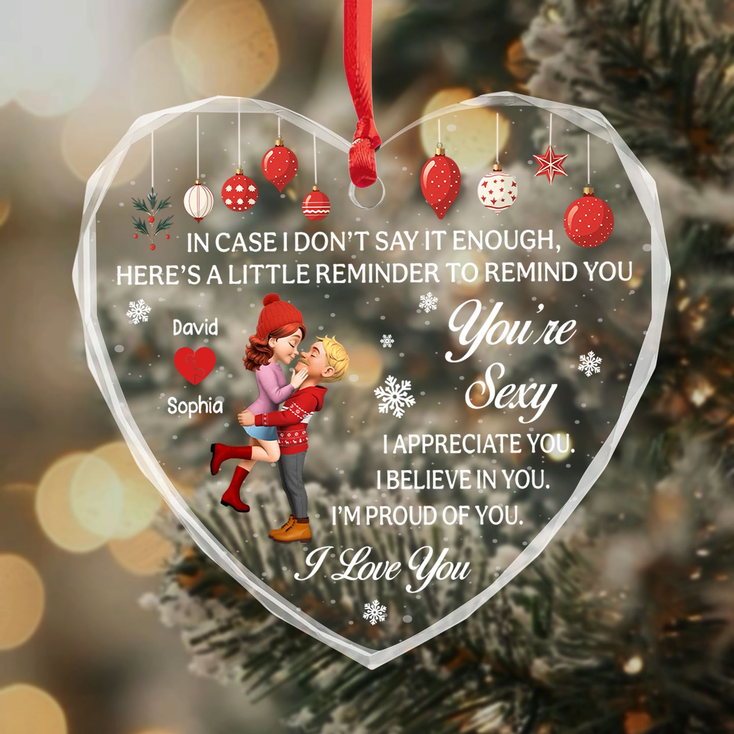 Little Reminder I Love You With Couple And Heart