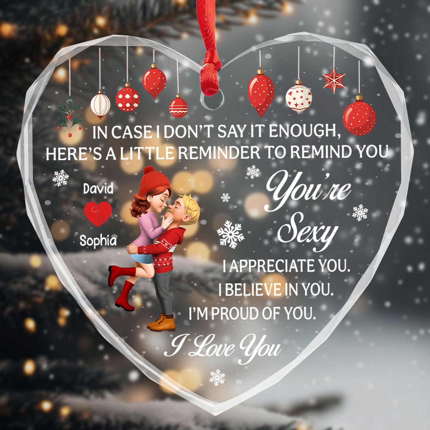 Little Reminder I Love You With Couple And Heart