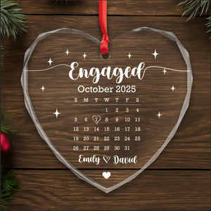 Engaged October, Calendar Heart Design